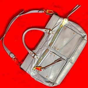 Aimee Kestenberg designer blue leather purse bag tote